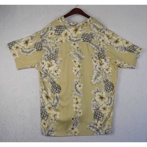 Vintage Hawaiian Reserve Collection Men Shirt Floral Rayon Made In Hawaii Size L